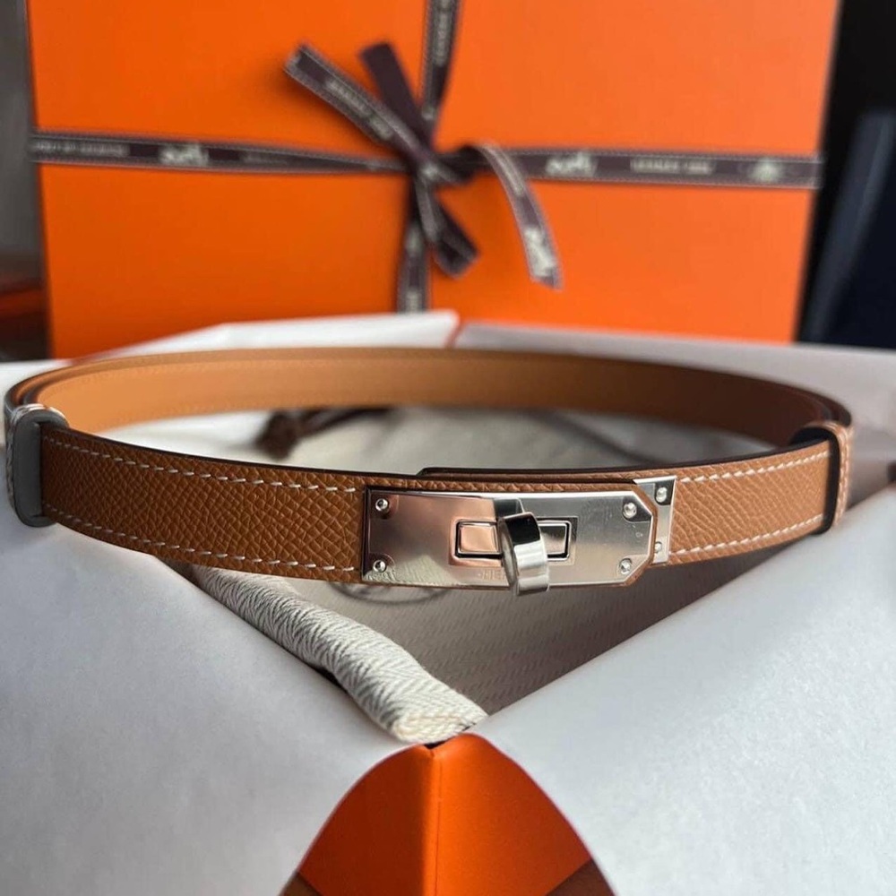 Hermes Adjustable Kelly Belt Gold PHW